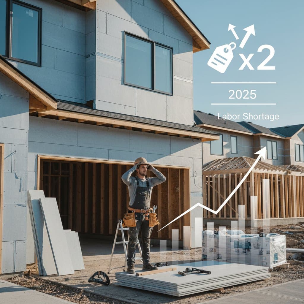 Featured image for Why Labor Shortage Doubles Fiber Cement Siding Costs