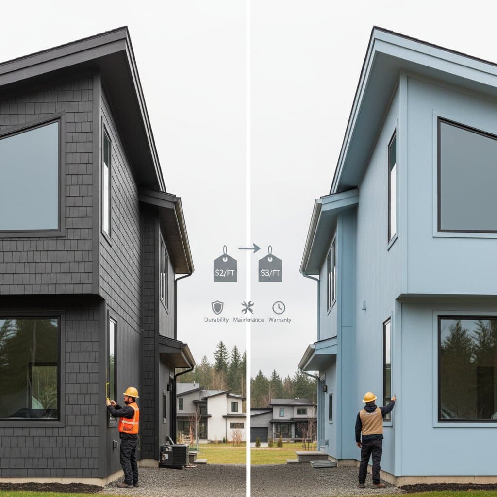 Featured image for LP SmartSide vs Hardie: $2-3 Per Foot Price Gap