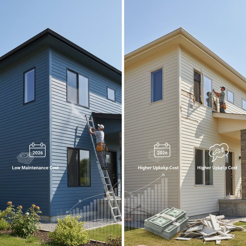 Featured image for The Real 10-Year Cost: Fiber Cement vs Vinyl
