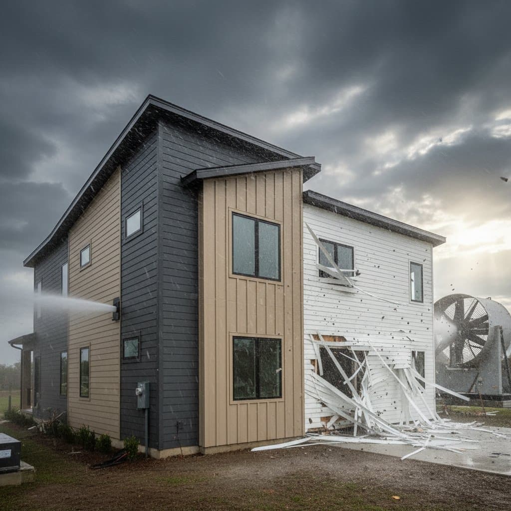 Featured image for Fiber Cement Outlasts Vinyl in Hurricane Tests