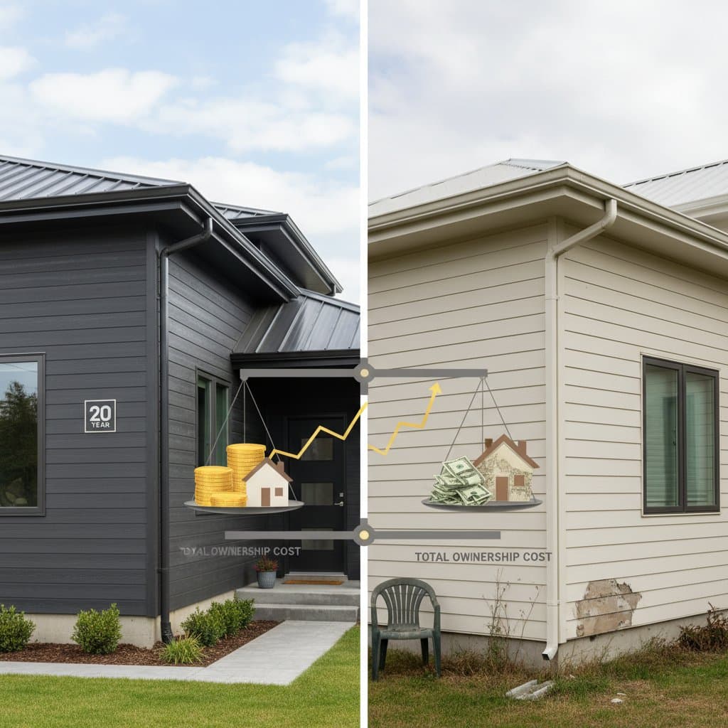 Featured image for Fiber Cement vs Vinyl: Real 20-Year Cost Winner