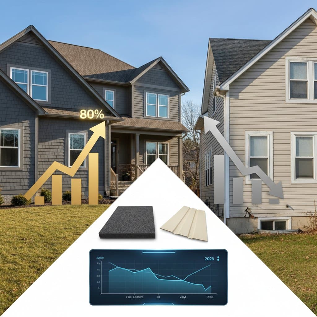 Featured image for Fiber Cement Recoups 80% vs Vinyl's 70% in 2026